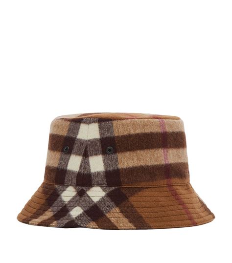 boys burberry hat|burberry check wool bucket hat.